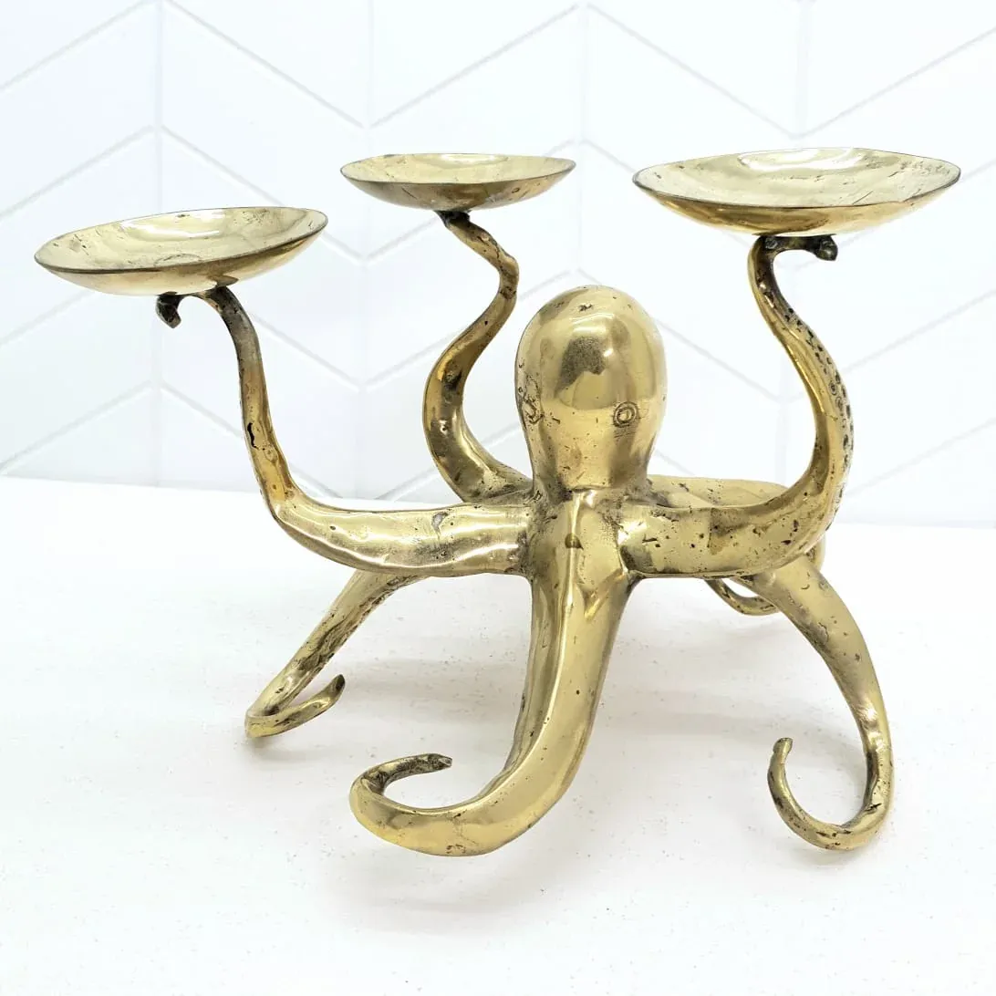 Octopus bronze sculpture