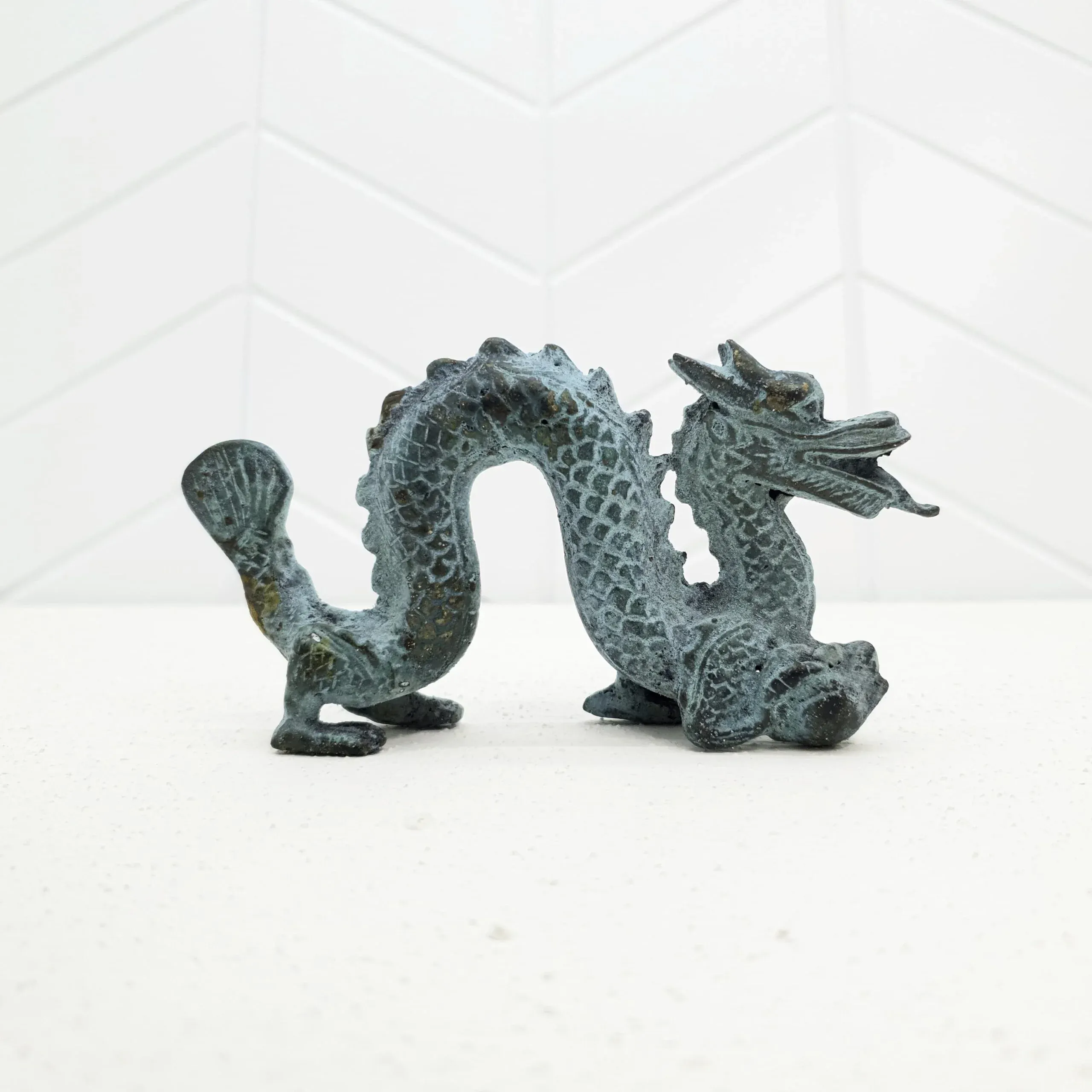 Chinese Dragon bronze sculpture
